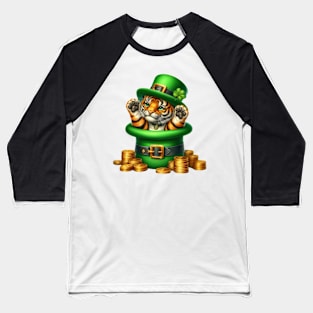 Tiger Hat for Patrick's Day Baseball T-Shirt